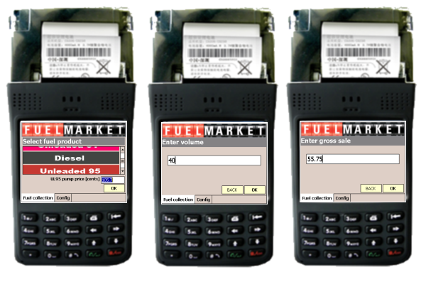 FuelMarket POS Terminal (PDA) - Fuel Collection